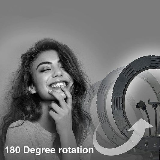 RGB RING LIGHT EXTRA LARGE MJ56 + STAND - image 3