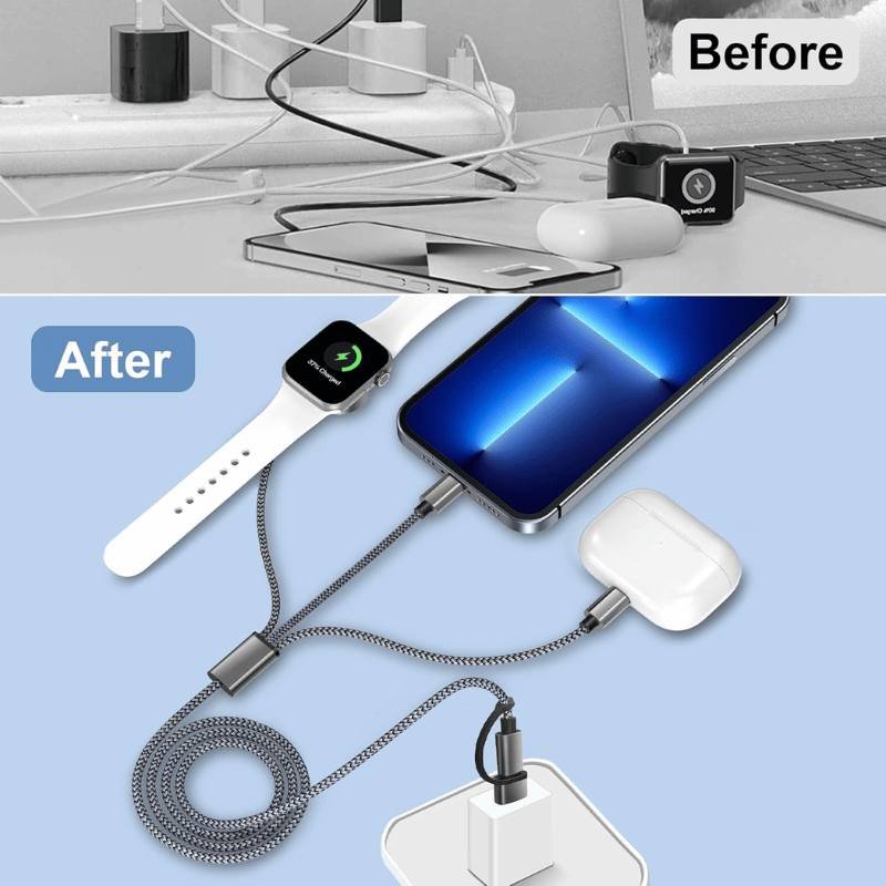 WIWU LEGEND USB-A+USB-C TO USB-C+IP+WATCH - image 5