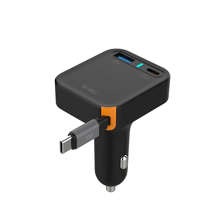 WiWU Wi‑CC033 Helix 65W Triple Port Car Charger USB‑C
