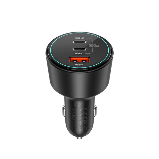 WiWU Starship 200W QC+PD Fast Car Charger Wi-QC026