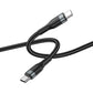 CONCISE USB-C TO USB-C +USB-C CABLE BLACK 1.2M 100W