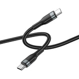 CONCISE USB-C TO USB-C +USB-C CABLE BLACK 1.2M 100W