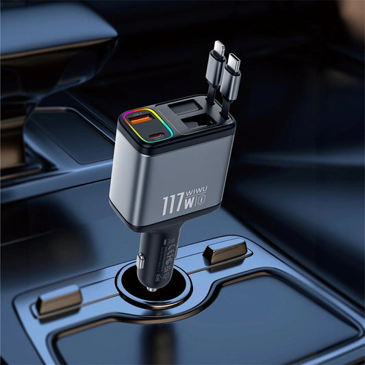 WiWU Exeed 117W QC+PD Fast Car Charger Wi-QC027