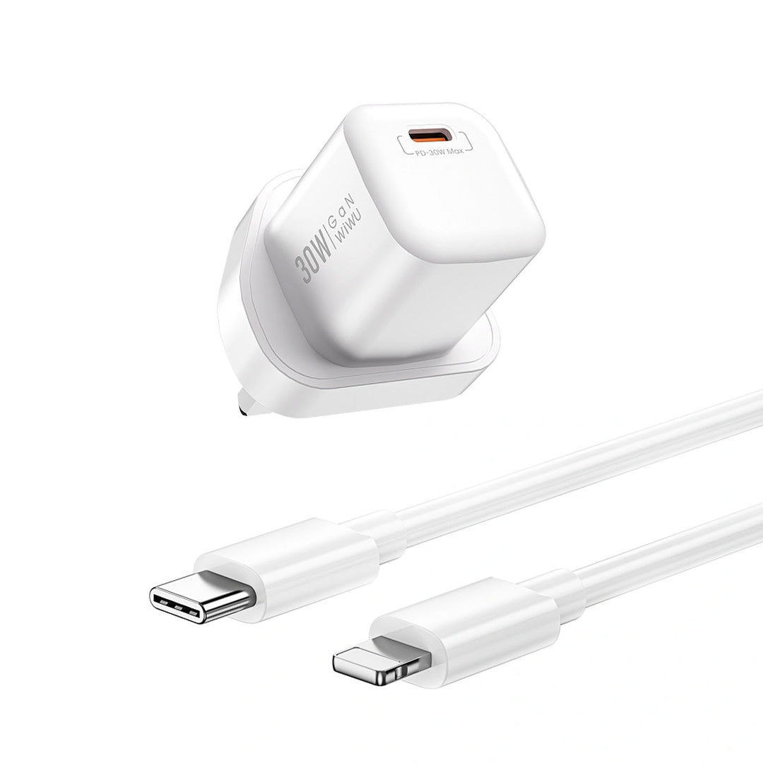 Nano 30 W GaN PD Fast Charger USB_C to USB - L