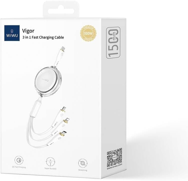 WIWU VIGOR 3IN1 CHARGING CABLE - image 2