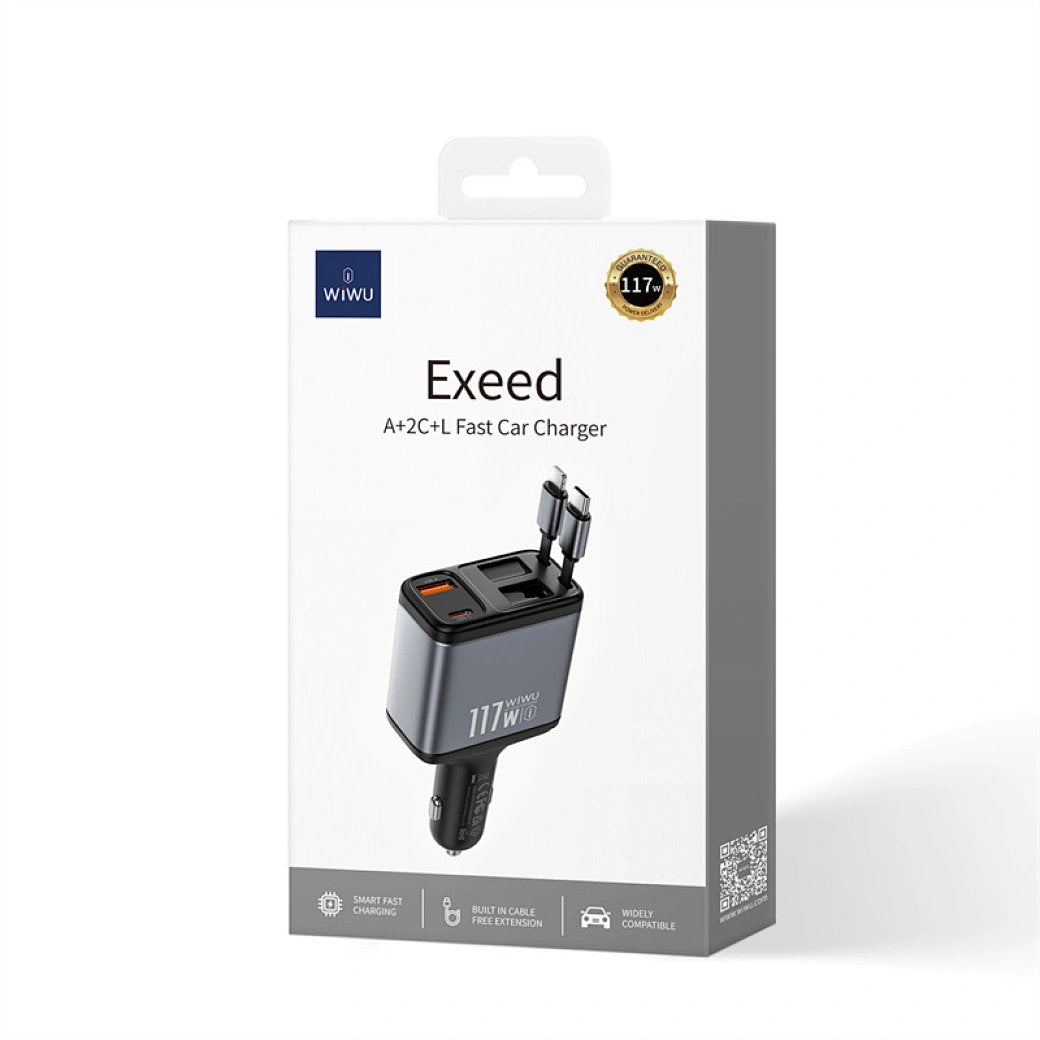 WiWU Exeed 117W QC+PD Fast Car Charger Wi-QC027 - image 2