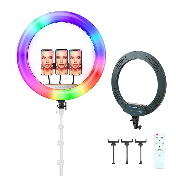 RGB RING LIGHT EXTRA LARGE MJ56 + STAND - image 2
