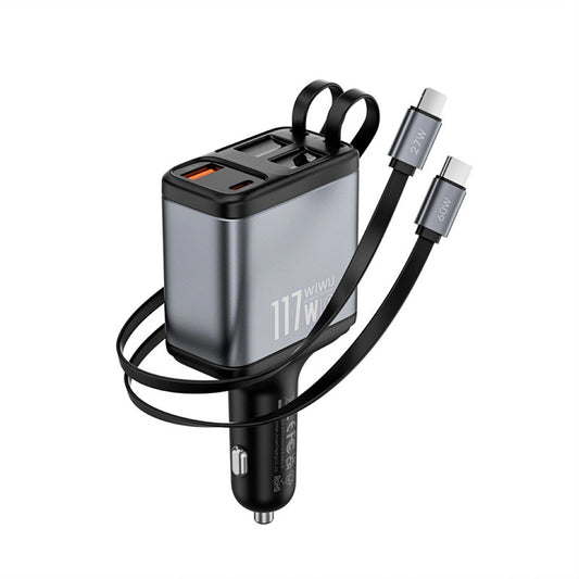WiWU Exeed 117W QC+PD Fast Car Charger Wi-QC027 - image 3