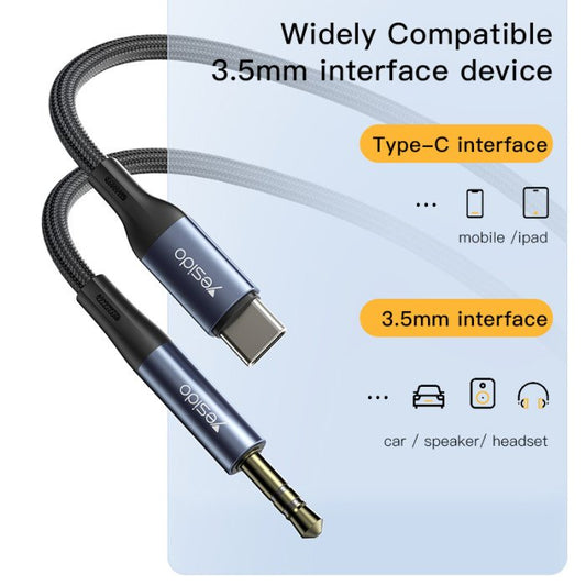 YESIDO AUX ADAPTER TYPE-C TO 3.5MM AUDIO CABLE 55 - image 3
