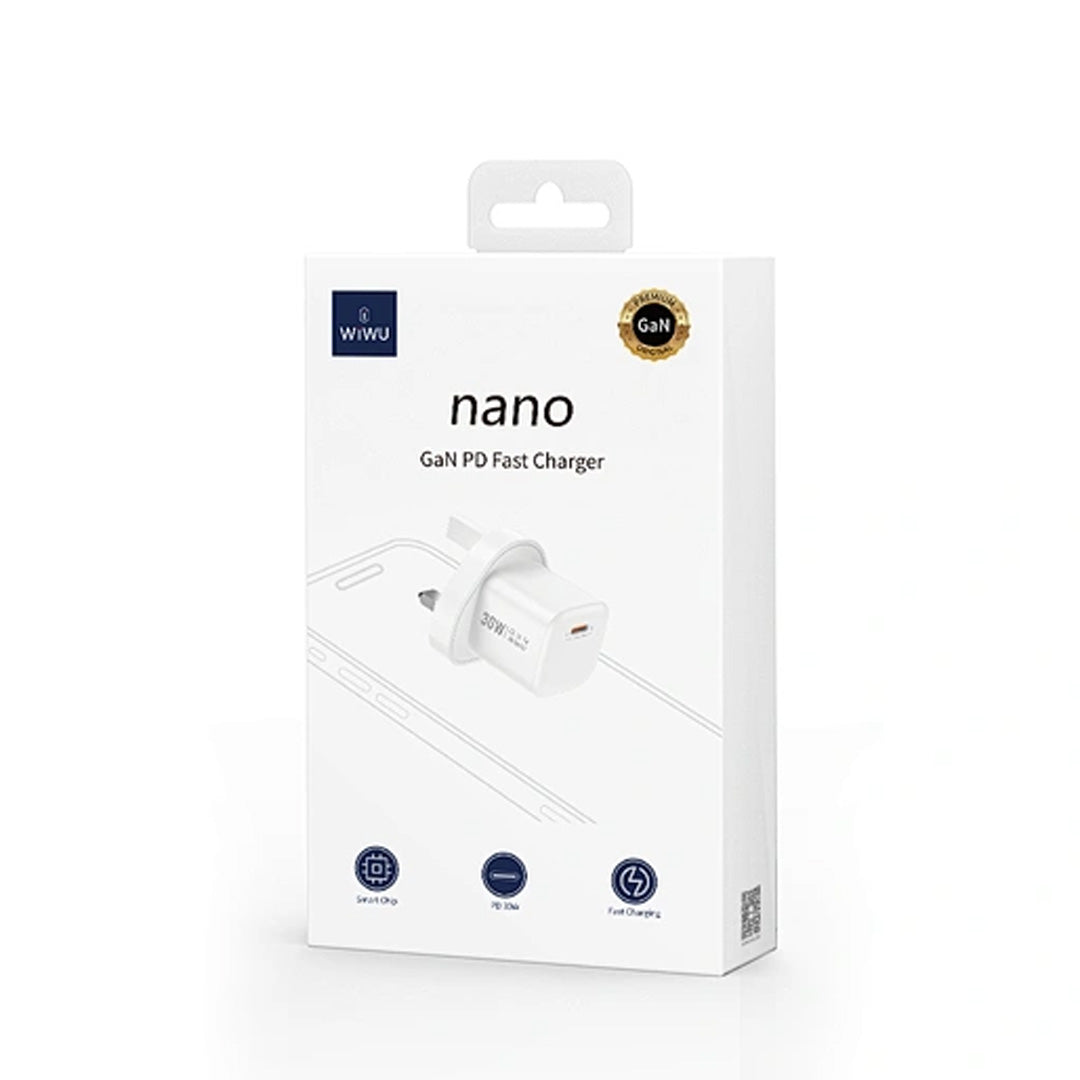 Nano 30 W GaN PD Fast Charger USB_C to USB - c