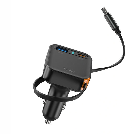 WiWU Wi‑CC033 Helix 65W Triple Port Car Charger USB‑C