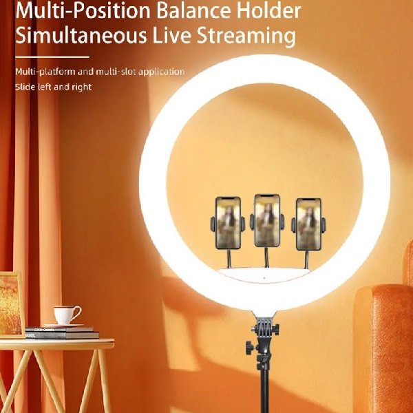 RGB RING LIGHT EXTRA LARGE MJ56 + STAND - image 4