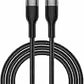 WIWU  CONCISE USB-C TO USB-C CAABLE 100W 2M GRAY - image 4