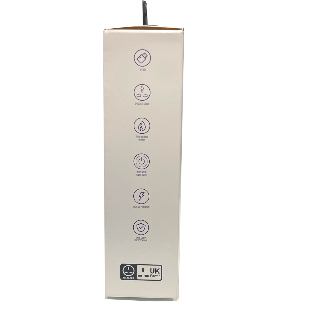 MOBI HOME POWER EXTENSION 2500W 3USB
