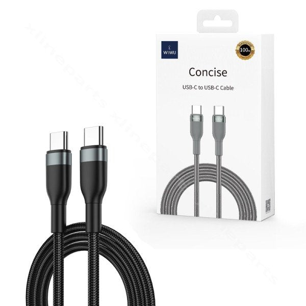 WIWU  CONCISE USB-C TO USB-C CAABLE 100W 2M BLACK - image 4