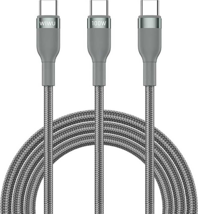 CONCISE USB-C TO USB-C +USB-C CABLE GRAY 1.2M 100W - image 4