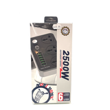 MOBI HOME POWER EXTENSION 2500W 6USB