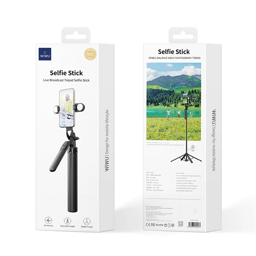 WiWU 360 Degree free Rotative Selfie Stick